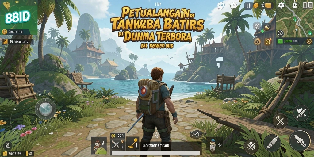 Screenshot gameplay 88ID menampilkan petualangan seru dalam dunia terbuka.