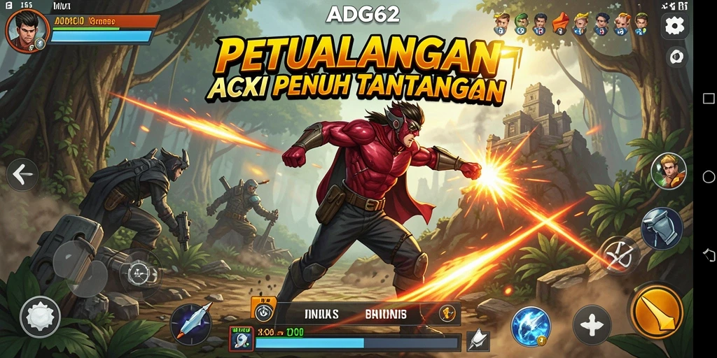 Screenshot ADG62 menampilkan intense gameplay aksi yang mendebarkan.