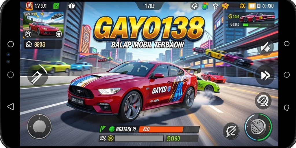 Gameplay seru balap mobil di GAYO138.