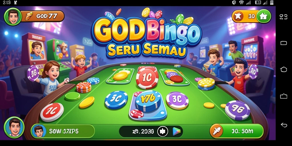 Tampilan gameplay menakjubkan dari Bingo di GOD77.