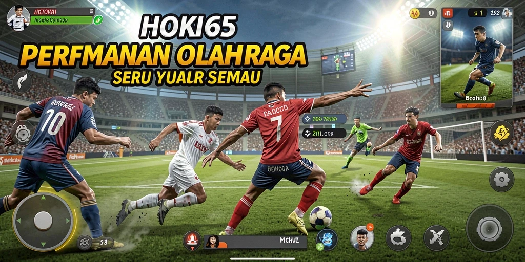 Tampilan gameplay HOKI65 dengan aksi olahraga seru.