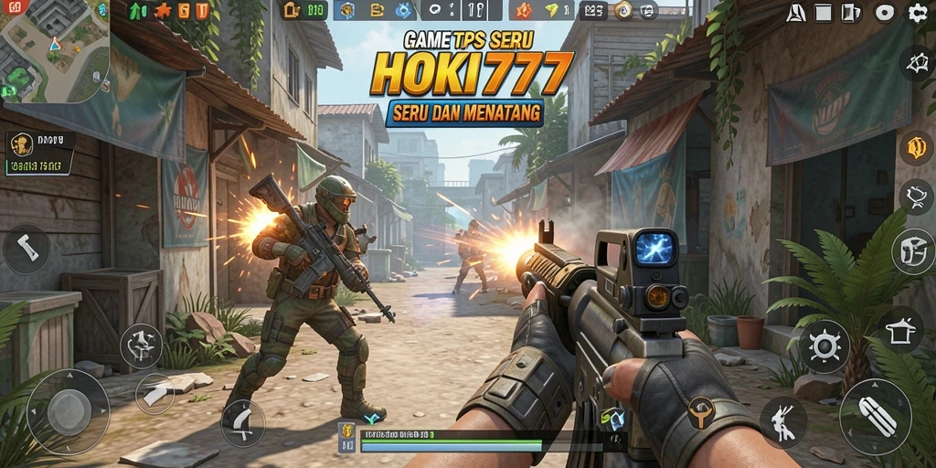Tampilan gameplay HOKI777 yang intens dan seru.
