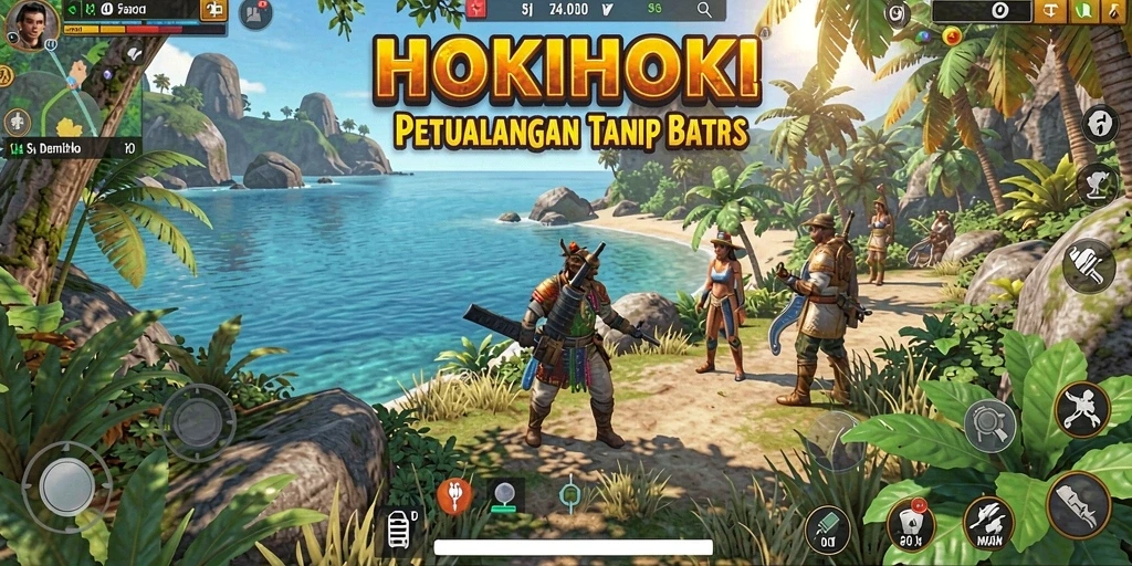Gameplay seru di dunia terbuka HOKIHOKI yang penuh petualangan.