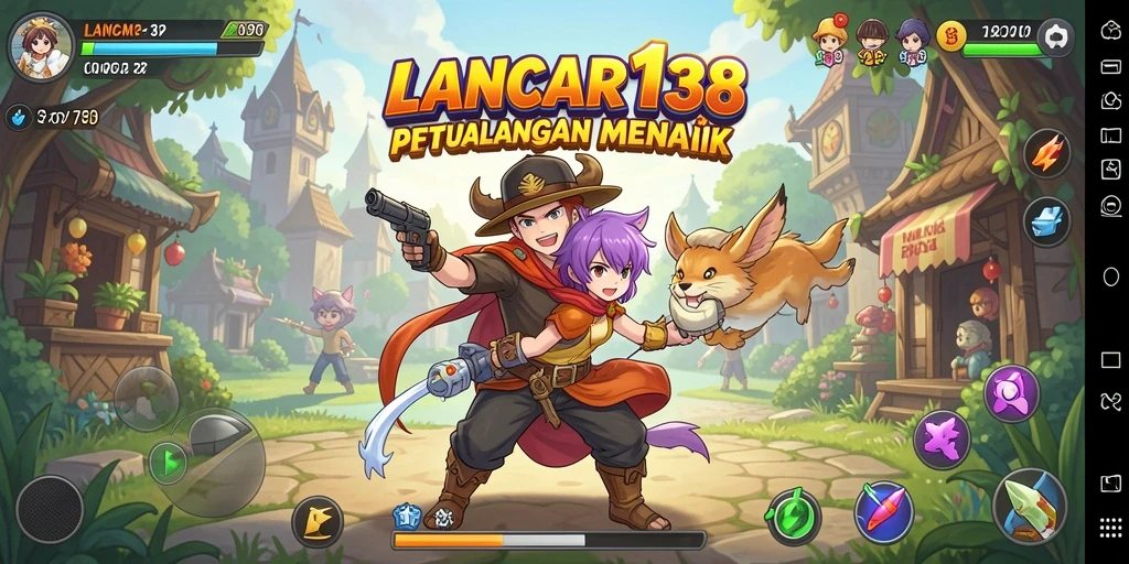 Gameplay LANCAR138 menampilkan aksi seru dengan karakter Anime.