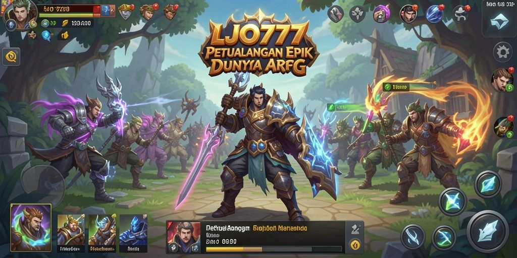 Tampilan menakjubkan dari gameplay ARPG LJO777 yang mengasyikkan.