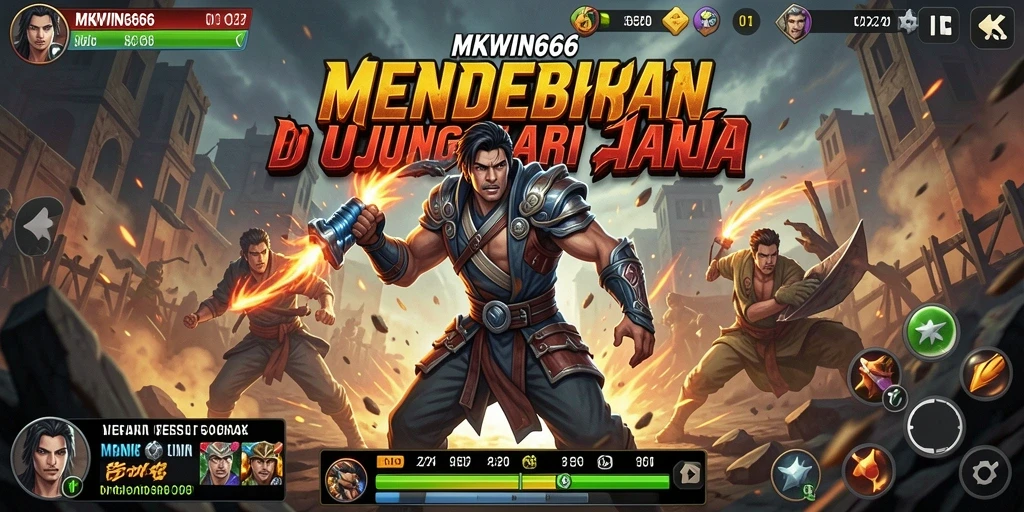 Screenshot MKWIN666 menampilkan aksi pertarungan yang mendebarkan.