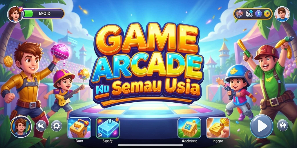 Tangkapan layar MPOID menampilkan gameplay arcade yang mengasyikkan dan penuh warna.
