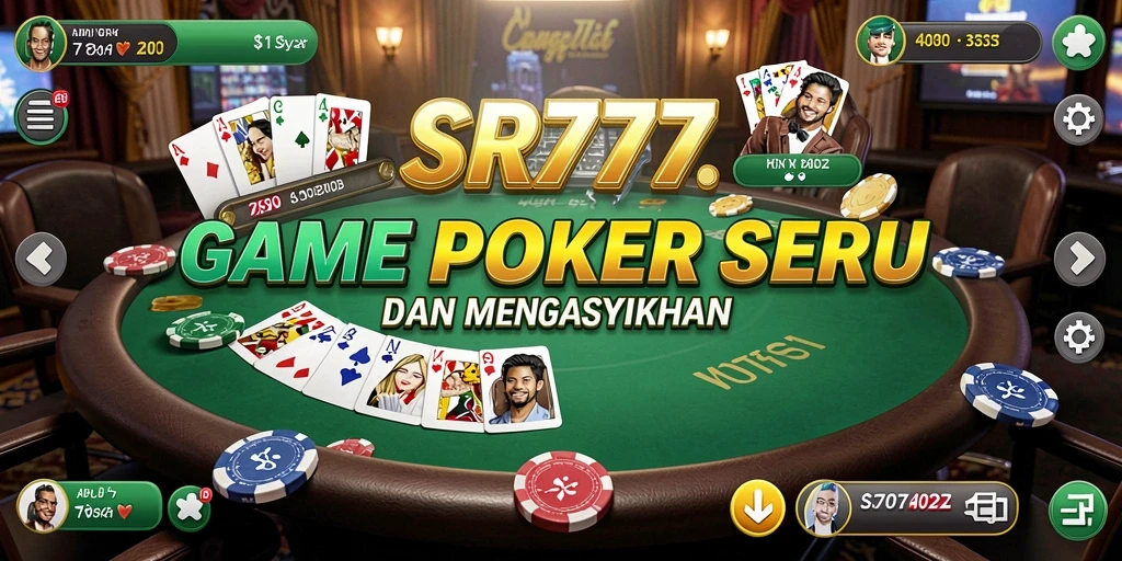 Tampilan gameplay SR777 yang menarik dalam permainan Poker.