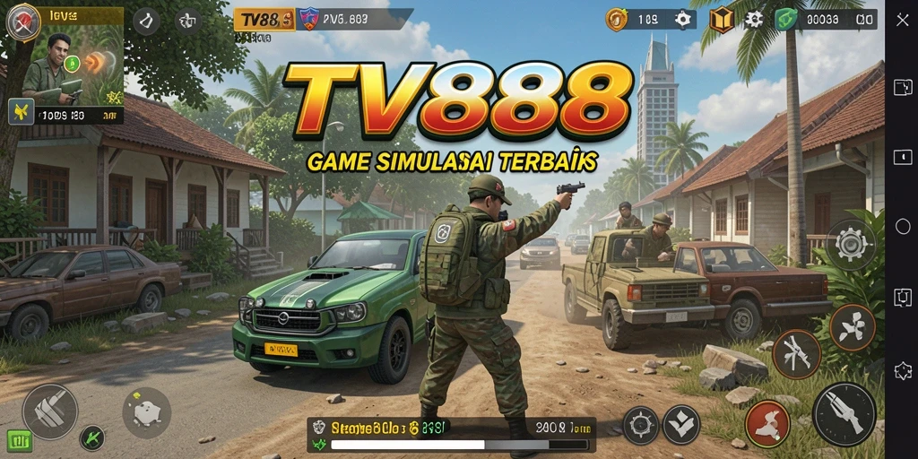 Tampilan gameplay yang menarik dari TV888 dengan grafis realistis.
