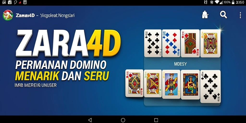 Screenshot gameplay ZARA4D yang menampilkan keseruan permainan domino.